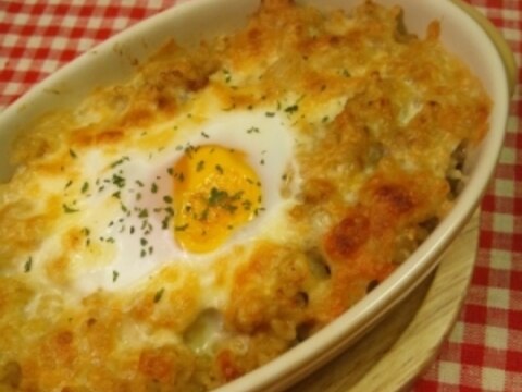 残り物カレーで☆焼きカレー